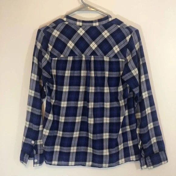 𝅺madewell quarter button down plaid blouse - Picture 3 of 3